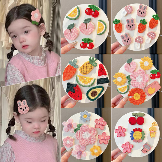 Baby Fetal Hair Velcro Infant Toddlers' forehead bangs hair card for children's cute posting headdress girls' hair clip