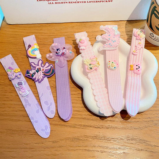 Cartoon My Little Pony Children's Velcro for Girls' Broken Hair Artifact New Baby Hair Hoop that Doesn't Strap Your Hair Post