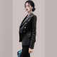 High-end motorcycle leather jacket for women short 2025 spring and autumn new Korean fashion women's autumn PU leather jacket