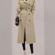 High-end spring and autumn windbreaker jacket for women 2025 spring clothes new British style retro temperament mid-length women's coat