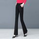 Women's 2022 Spring and Autumn New Style Fleece Drop High Waist Outer Wearing Pants Thin Stylish Extensive Wide Legs
