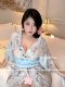 Good night Nana Showa beauty slightly fat and gentle Japanese pure cos kimono bathrobe sexy boyfriend nightgown
