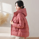 2024 Feng Zhiyun Loose Down Jacket Women's Thickened Jacket Winter Clothes 90 White Duck Down Hooded Top Middle-aged Women's Clothes
