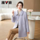 Yalu mid-length mother jacket for women 2025 autumn and winter new lapel loose casual middle-aged and elderly wool coat