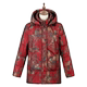 Yalu middle-aged and elderly mothers down jacket winter clothing 2025 new women's printed removable hood grandma warm coat