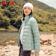 Yalu stand-up collar thin down jacket for women's winter short style fashionable and popular small solid color warm down jacket