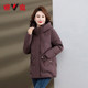 Off-season sale clearance Yalu middle-aged mother down jacket women's casual solid color hooded thickened warm jacket women's clothing