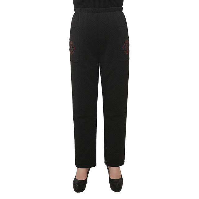 Yalu Grandma Down Pants for Women and the Elderly 2025 Winter New Mom Middle-aged and Elderly Casual Thickened Warm Pants