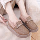 
Thick-soled loafers for women in winter plus velvet thickened warm beans shoes 2025 new fur shoes lazy shoes