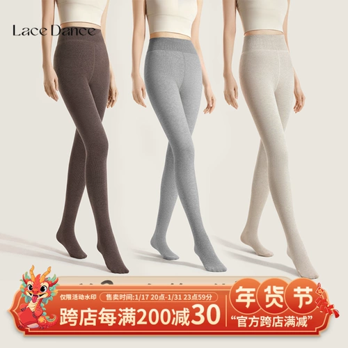 Кружевные черные утепленные леггинсы, демисезонные удерживающие тепло колготки, по фигуре