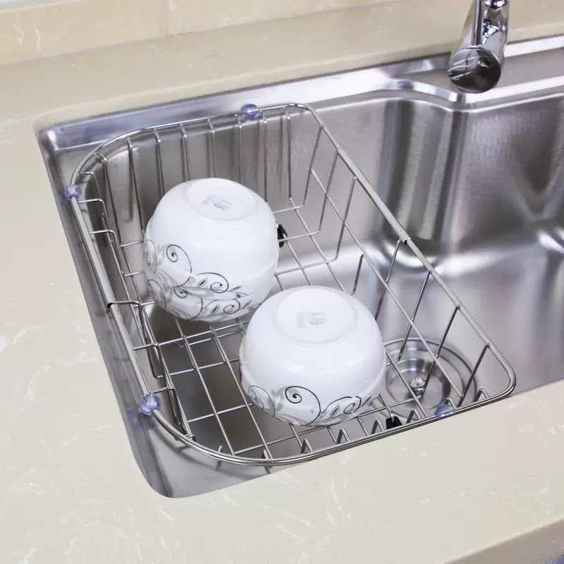 I沥水篮不锈钢水槽通用宜家收纳篮厨房用品沥水架碗碟架 I沥水篮不锈钢水槽通用宜家收纳篮厨房用品沥水架碗碟架
