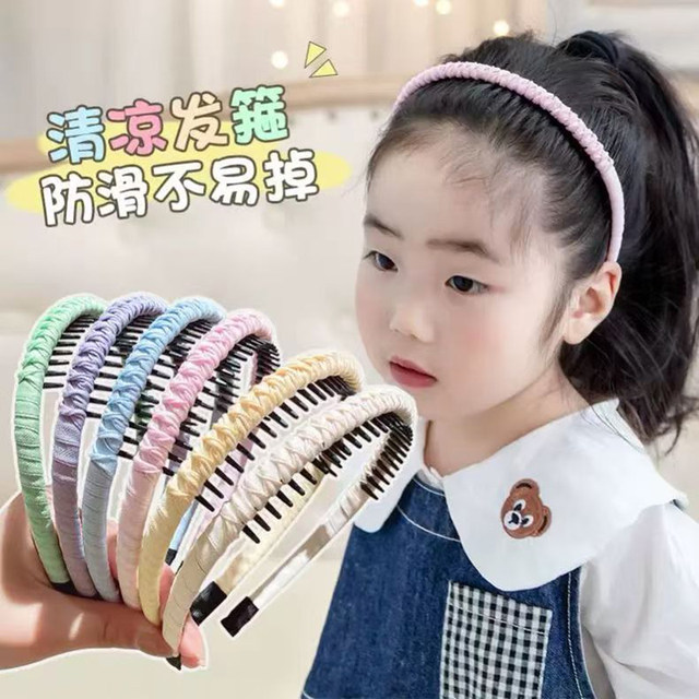 New hair band with toothed hairband for women, cute hairpins, no damage to hairpins, headdresses, anti-slip, hairpins, children