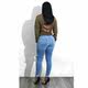 PT8310 spring European and American jeans for women Amazon spot ripped fashion tight denim pants new style
