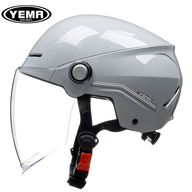 Mustang motorcycle helmet summer sun protection lightweight half helmet 3C certified men's and women's electric bike riding large size safety helmet