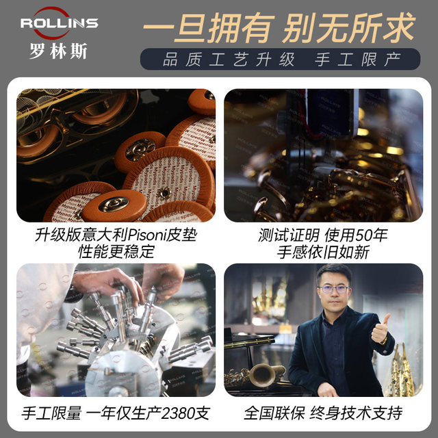 French Rollins saxophone E-flat 9902 alto saxophone instrument for beginners to play universally