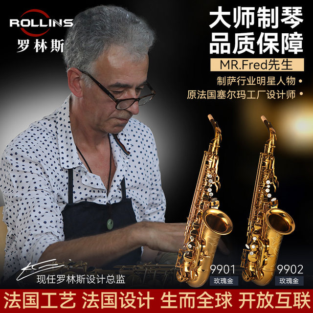 French Rollins saxophone E-flat 9902 alto saxophone instrument for beginners to play universally