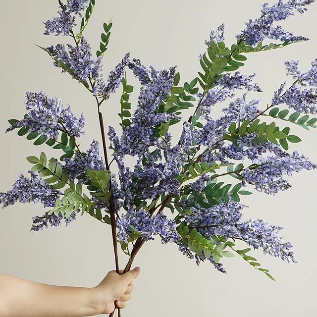 
Retro style high-end sophora flower artificial flower living room dining table artificial flower ornaments window decoration high-end flower arrangement ornaments