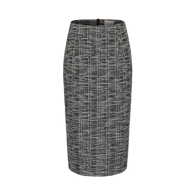 AtelierMissLu2025 spring and summer small fragrance style slim pencil elastic skirt short skirt