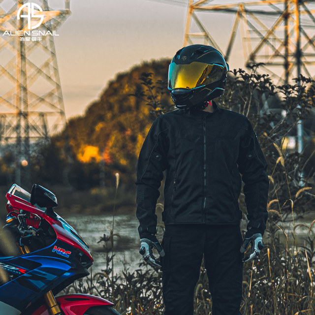 Alien snail motorcycle commuting racing clothes summer net eye riding service motorcycle clothing anti -fall off -road knight equipment