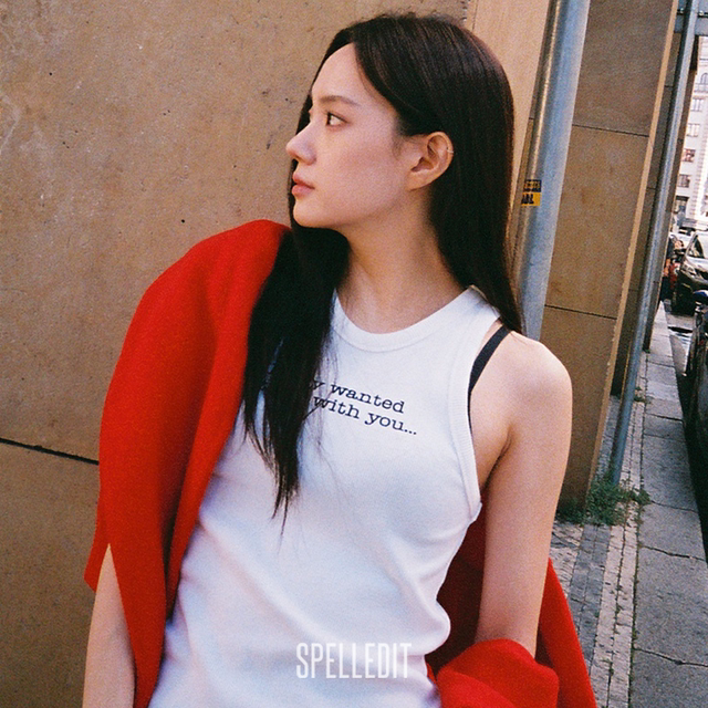 SPELLEDIT2025 winter new product only you slim slim vest I-shaped camisole top for women