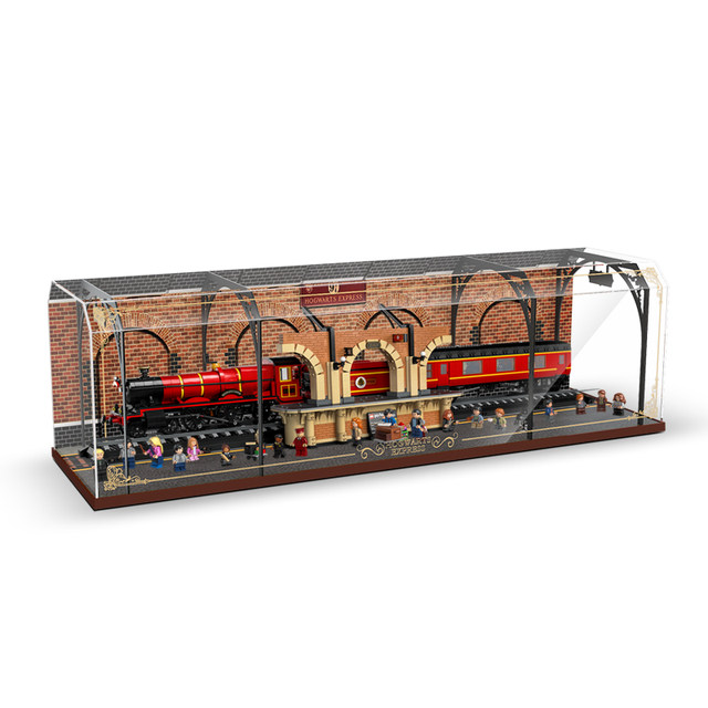Suitable for LEGO Hogwarts Express display box 76405 train station Harry Potter display cabinet lighting