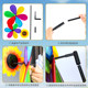 Fabric sunflower windmill new outdoor windmill children's toy sports meeting colorful sunflower double-layer windmill