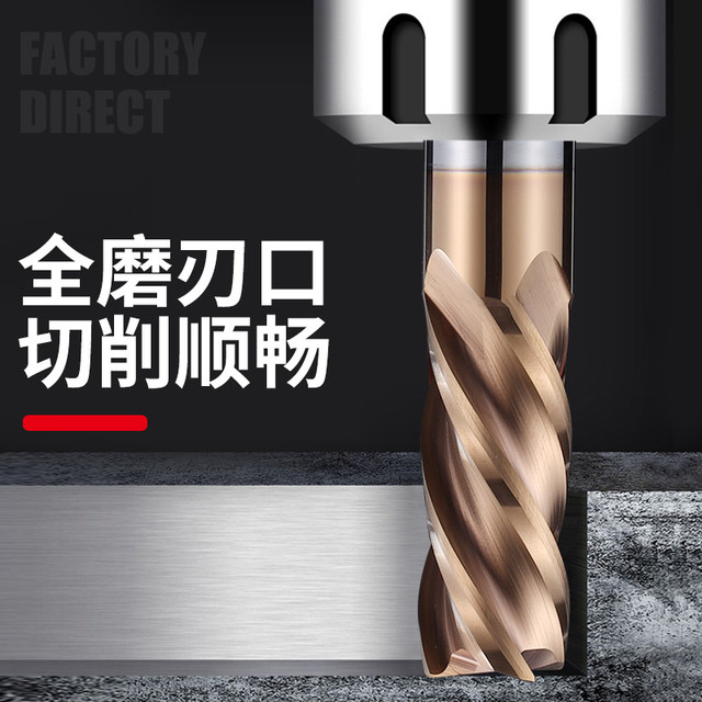 55 degree round nose milling cutter 4-edge bull nose cutter tungsten steel alloy extended end mill R0.5R1R2R3 CNC CNC tool