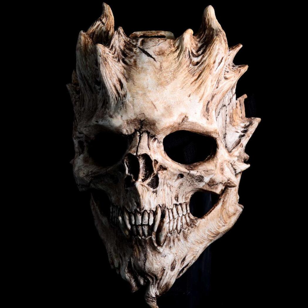 万圣节恐怖面具全脸骷髅头骨战士面罩剧本杀道具恶魔头套阿努比斯