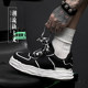 Xjxy stealth increase 7 cm casual board shoes Air Force black army black solubility shoes increasing 7cm increase men's shoes