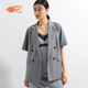 RAY BEAMS Women's Short Sleeve Suit Jacket 2024 Autumn New Simple Commuter Striped Suit Jacket
