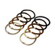 Thick hair ring women's leather case ins black hair rope simple hair tie rubber band high elastic durable hair rope not damaged hair