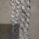 
Acrylic bead chain wedding hall DIY decoration matching material transparent earth bead imitation crystal octagonal bead chain