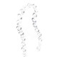
Acrylic bead chain wedding hall DIY decoration matching material transparent earth bead imitation crystal octagonal bead chain