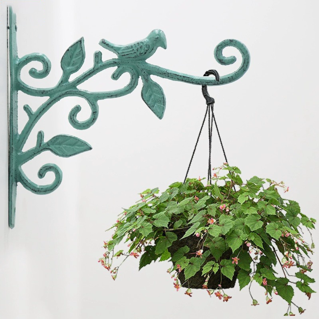 
Wall-mounted flower stand hanging basket flower pot balcony outdoor hook hanging flower potted flower basket hanging flower stand courtyard hanging large flowers