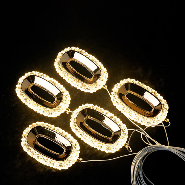 Wedding props Creative Crystal Connect Crystal Film Hall Yayli Transparent Lantern Starry Sky Stage Hotel ceiling decoration
