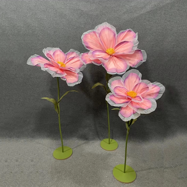 Wedding props gardenia flower road leading foam paper real silk net flower photography wedding stage layout window decoration ornaments
