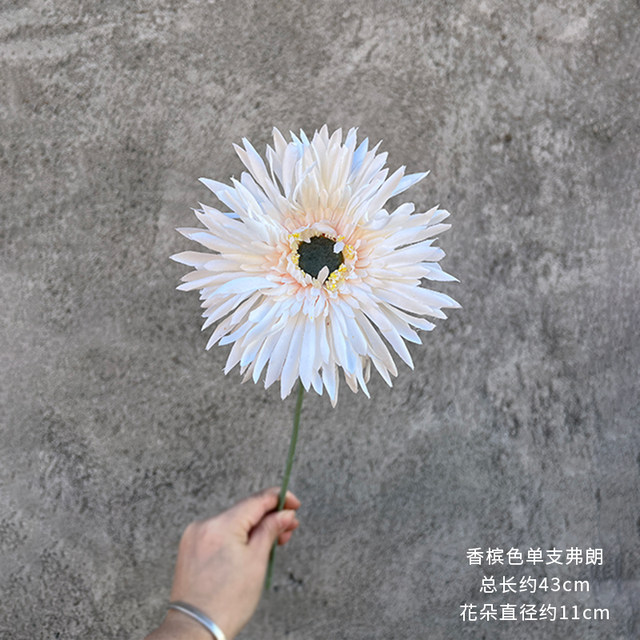 
Single branch crab claw chrysanthemum, bouquet of flowers, diy material, wedding floral design, shooting props, living room, bedroom, fake flowers