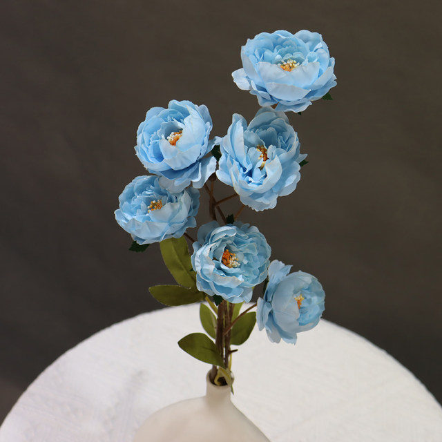 
Artificial flower multi-headed exquisite peony flower preparation for wedding venue flower photography props decoration fake flower decoration wedding hall