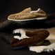 FOOT INDUSTRY2025 new plush loafers light gravel color same style for men and women