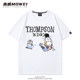 Warriors Klay Thompson T-shirt men's 2023 new American basketball short-sleeved loose cotton half-sleeved summer