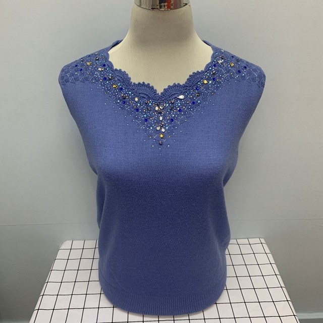 Cardigan Mother Sweater Spring, Autumn and Winter Thin Plus Size Plus Size Middle-aged and Elderly Female Grandma Loose Knitted Bottoming Sweater