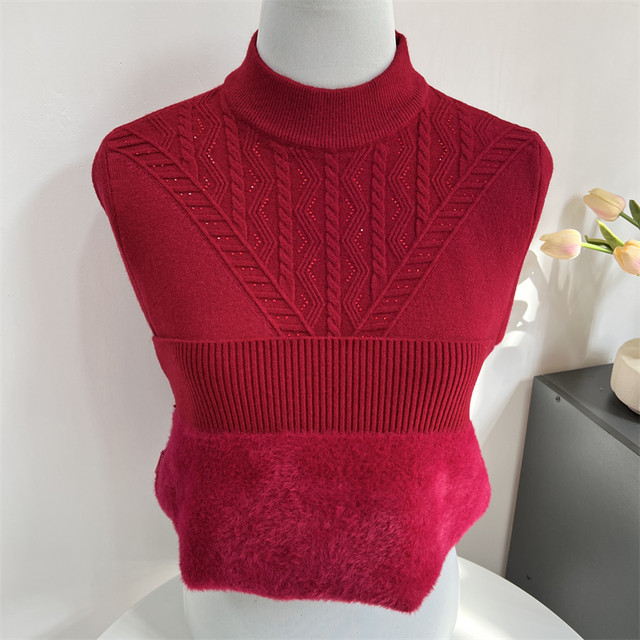 Mother's clothing winter velvet warm woolen sweater for middle-aged women middle-aged and elderly women autumn and winter thickened bottoming shirt
