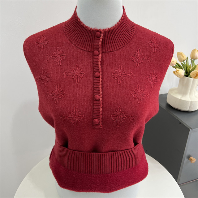 Mom's Autumn and Winter Half Turtle Collar Plus Velvet Thickened Sweater 2024 New Middle-aged and Elderly Women's Lady's Bottoming Top