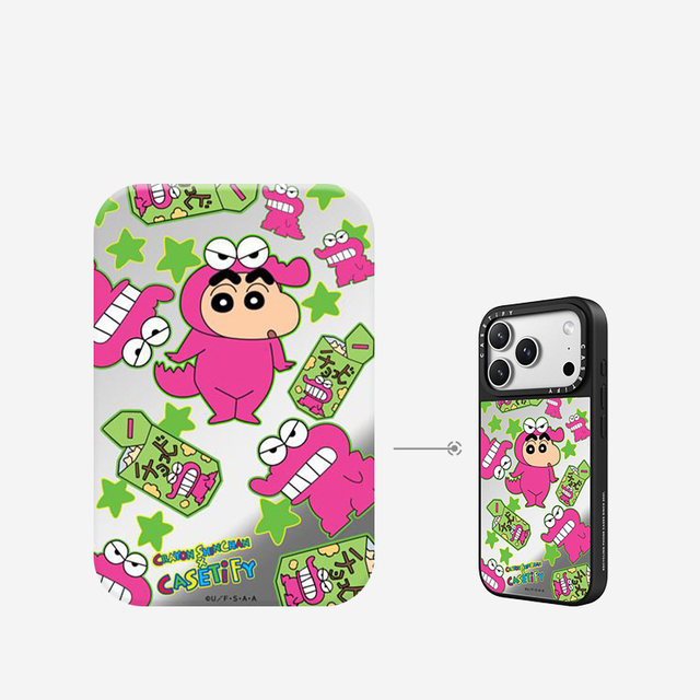 
Crayon Shin-chan x CASETiFY joint series Mr. Crocodile Mountain suitable for iPhone17ProMax/17Pro/16ProMax/16Pro mirror phone case