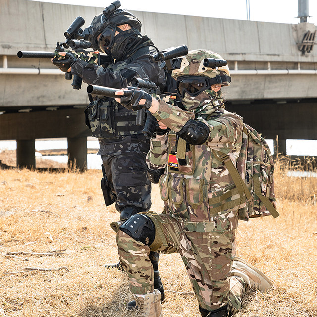 Children's camouflage suits, special forces equipment, men and girls, military training, spring and autumn, elementary school students, outdoor training and performance clothes