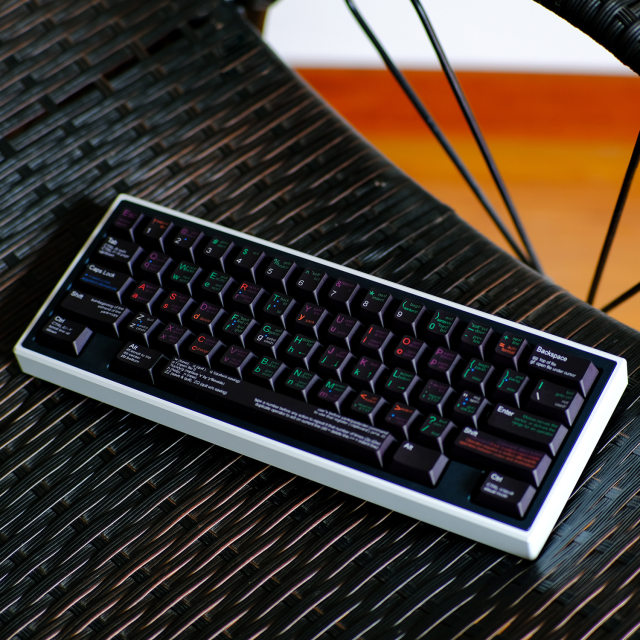 Black code farmer VIM programmer keycap white theme original high pbt sublimation mechanical keyboard keycap