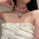 Bell collar traction rope female neck strap sexy collar clavicle chain neck necklace choker dog chain m female