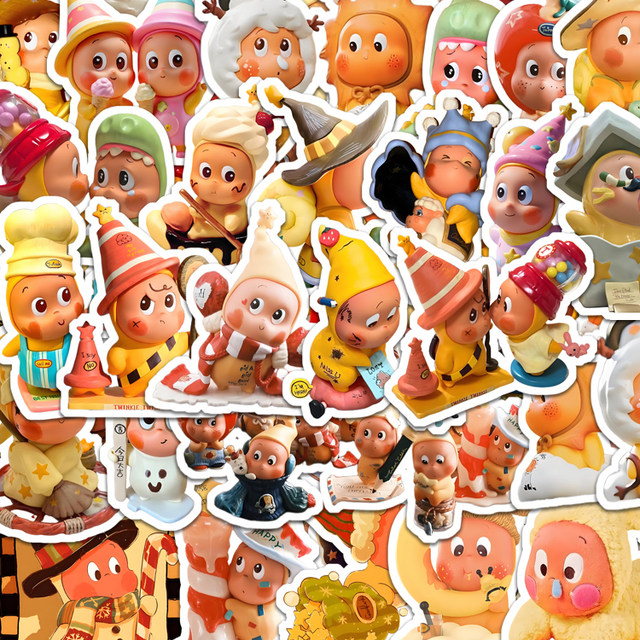 130 cute cartoon stickers diy bubble mart star stickers ins healing super