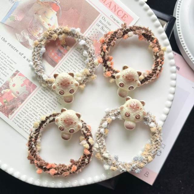 Cute girl Siamese cat hair trunk sweet soft cute cat hair rope cute versatile couple girlfriend headdress hair accessories