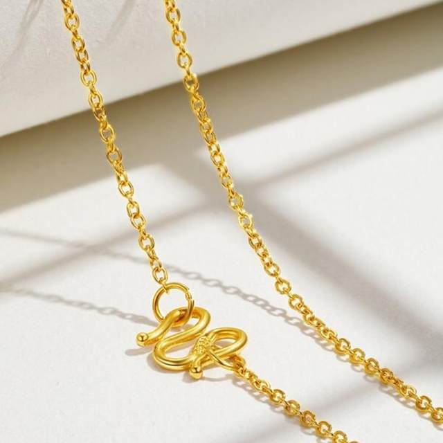 Necklace button M type S type gold connection buckle diy anti-opening buckle with bracelet buckle diy accessories pendant connector rope buckle